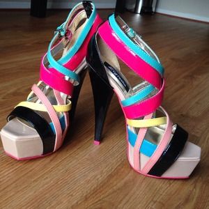 Zigi Soho, multi-color platform heels