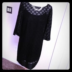 Laundry by Shelli Segal Black Lace Dress