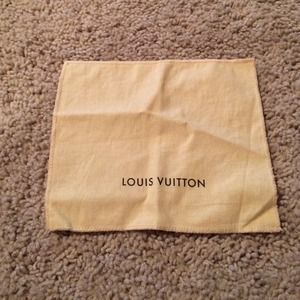 Louis Vuitton dust bag 9x8 authentic
