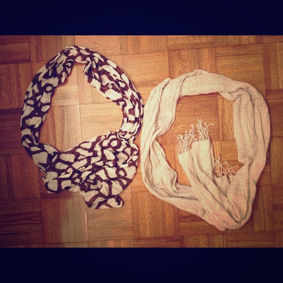 Brown and Beige Fossil Scarf