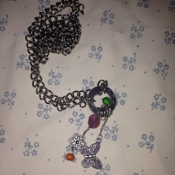 Flower necklace charm