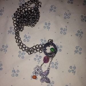 Flower necklace charm