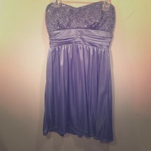 Gray/blue dress with sequins on top