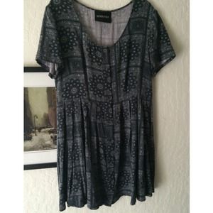 MINKPINK Gray Patterned Babydoll Dress!