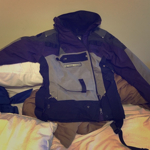 Purple north face steep tech