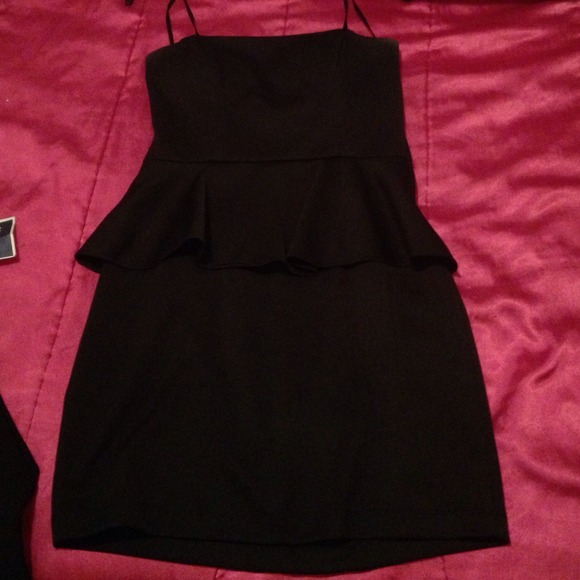 Black Peplum dress