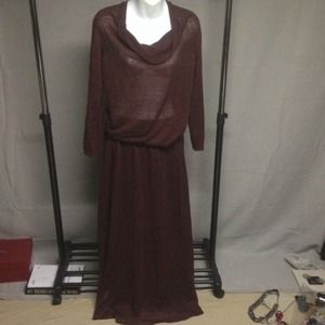 Stefanel burgundy skirt set