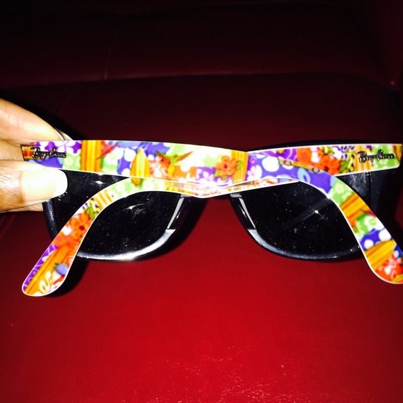 RayBan Wayfarer Floral Print - Picture 2 of 4