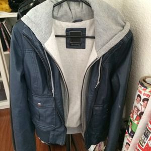 Obey faux leather jacket