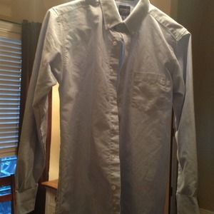 Blue button down boys' size 14