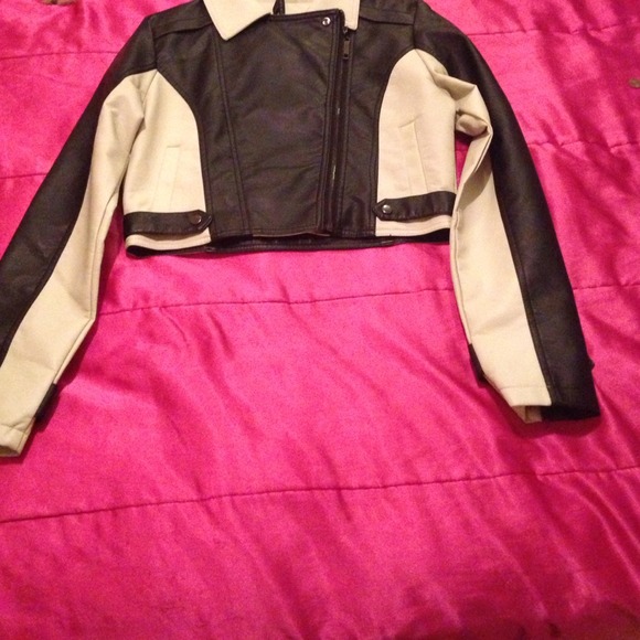 Faux leather jacket