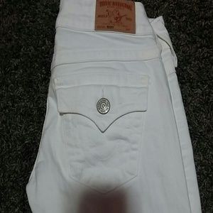 *sold locally* White Trues bootcut