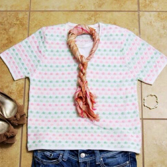Pink tones plaid scarf