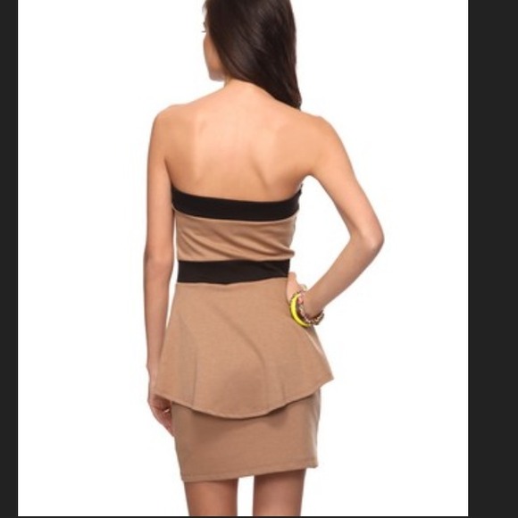 Forever 21 strapless peplum dress. - Picture 2 of 4