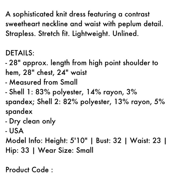 Forever 21 strapless peplum dress. - Picture 4 of 4