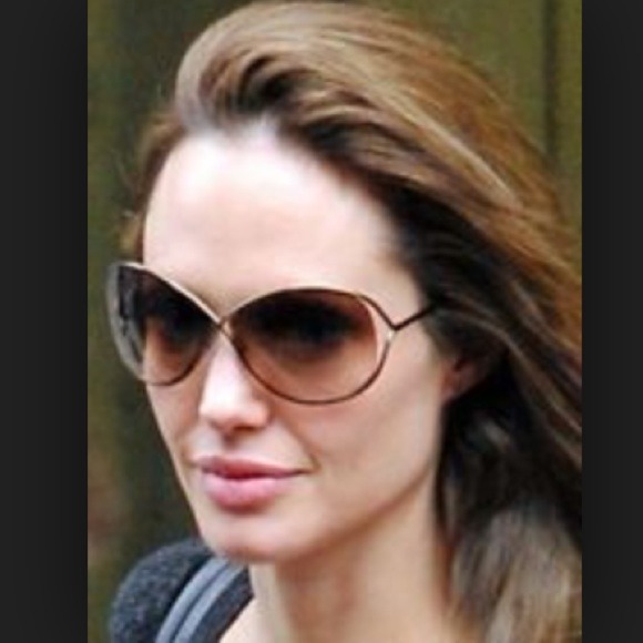 Gold Tom ford cross sunglasses