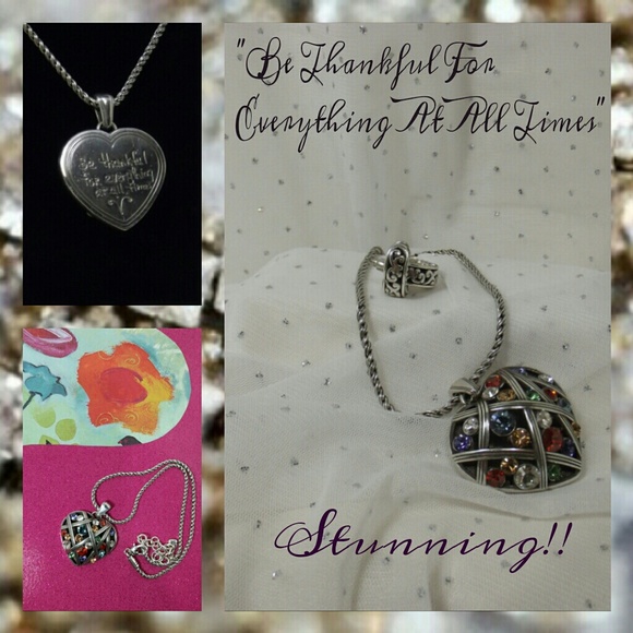Crystal Domed Heart Pendant Necklace