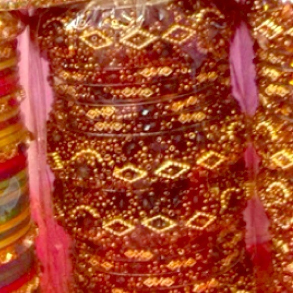 Bundle of Indian bangles two