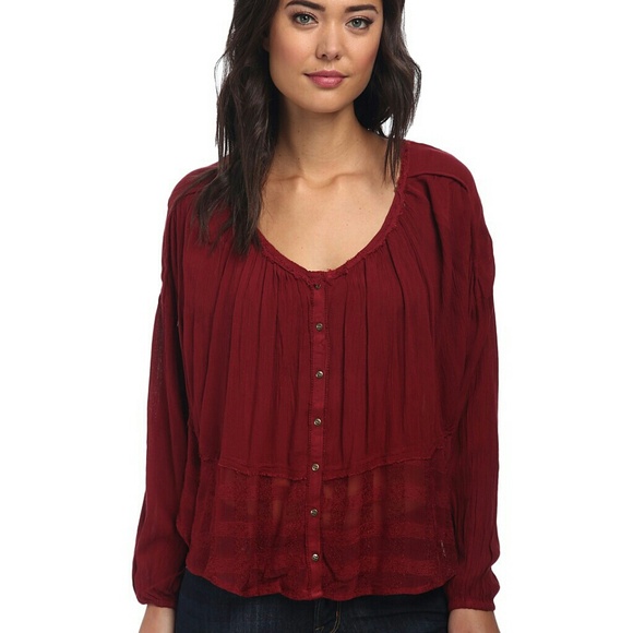 ******SOLD******NWT Free People Rainy Days Blouse