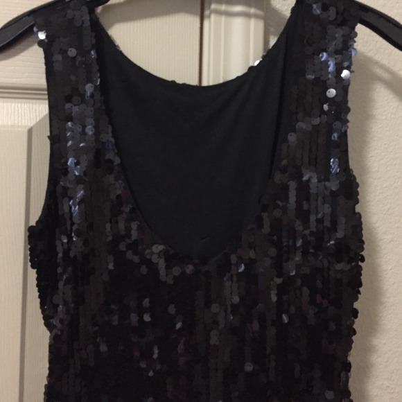 Xs black sequined holiday dress, Aryn K, nwt - Picture 3 of 3