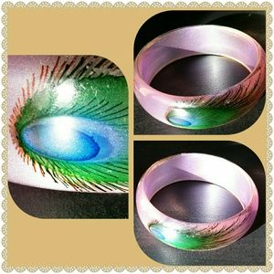 Peacock embellished bracelet