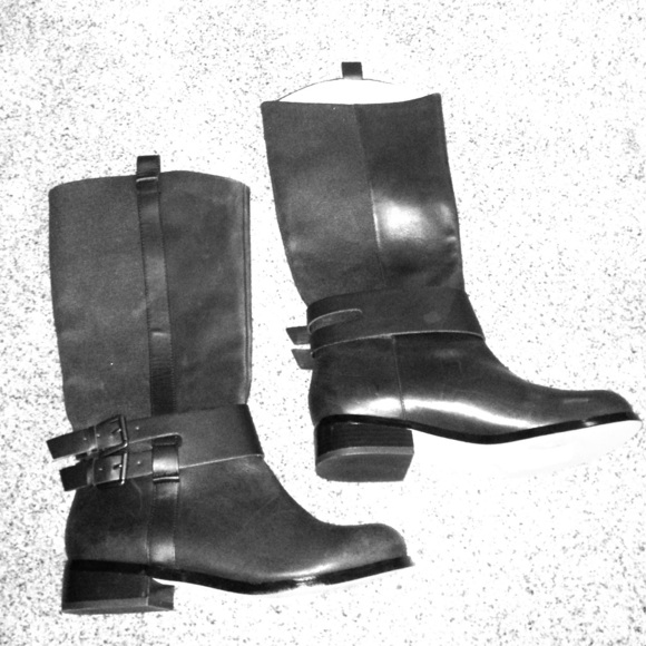 Brand new Joe's jeans black leather boots SZ 8.5