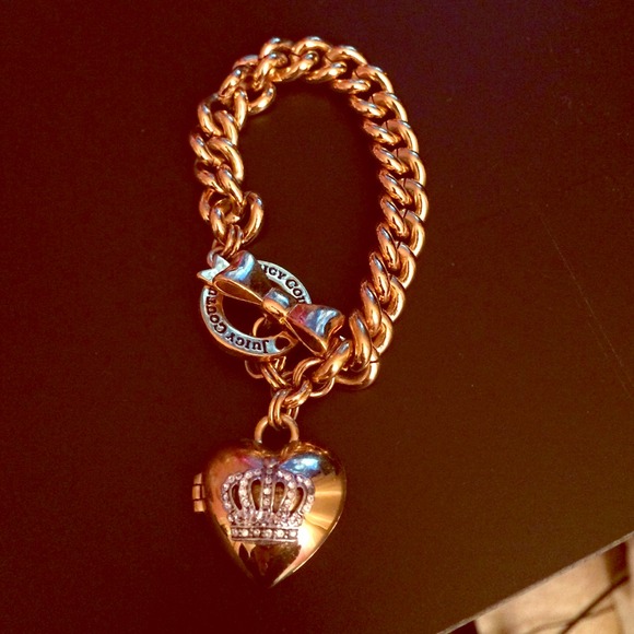 Gold locket heart Juicy Couture bracelet