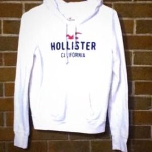 White Hollister Hoodie