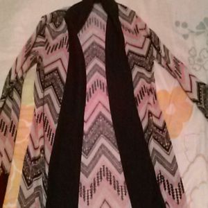 Pink and black Aztec Cardigan