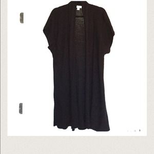 Loft sweater and green silk shirt