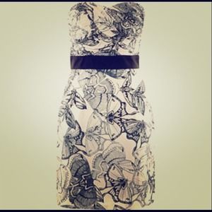 HandM butterfly corseted dress