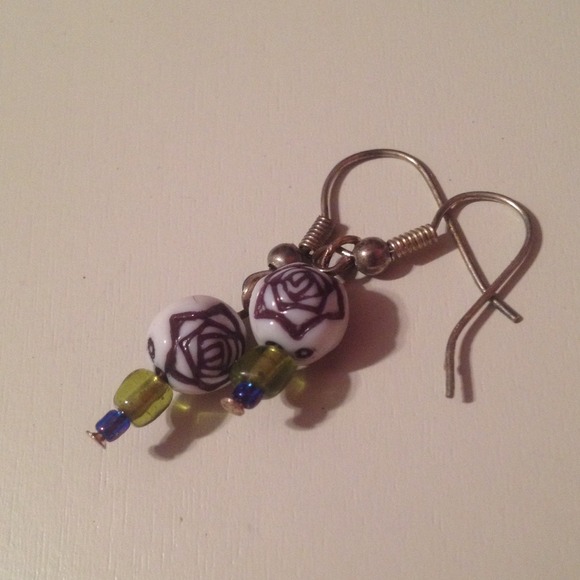 Rose Bead Earrings