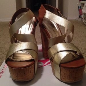 Chinese Laundry Gold Platforms