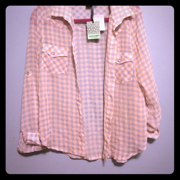 plaid thin top