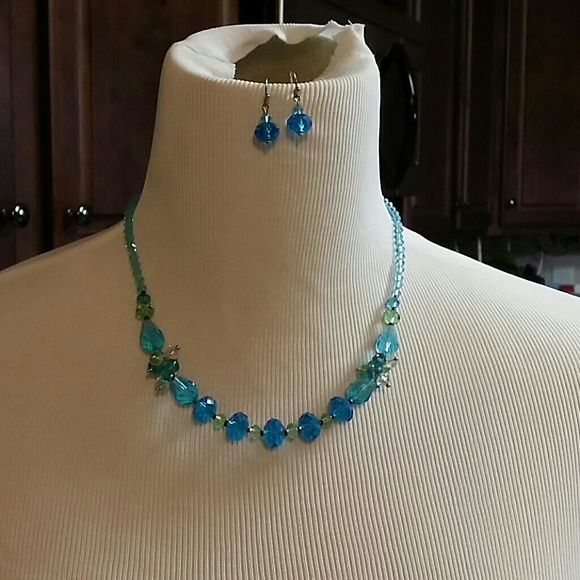 Necklace and earrings