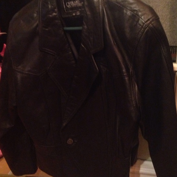Black leather jacket