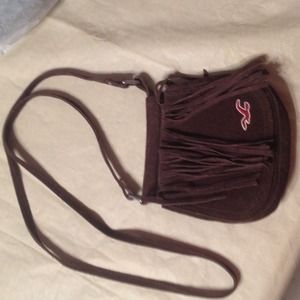 Hollister suede fringed bag. SO CUTE!!