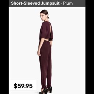 NWT! Plum Jumpsuit!