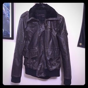 Lip Service Leather Bomber Jacket