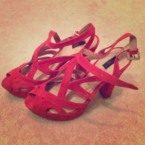Red Zara Heels