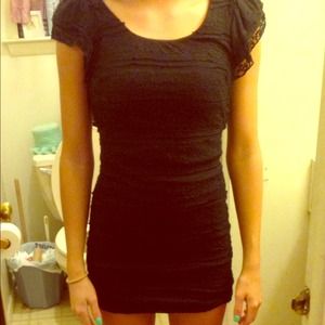 Black short dress