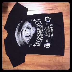 Black Craft shirt- Ouija Board