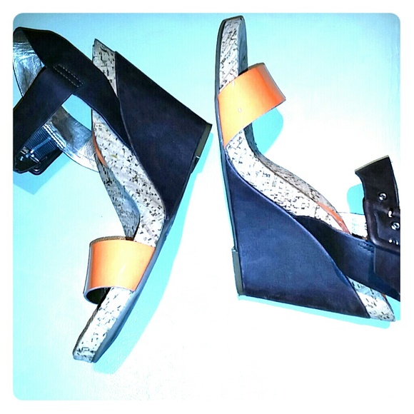 BCBGeneration Shoes - Brown & Orange Wedges