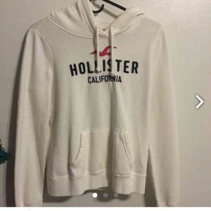 White Hollister hoody