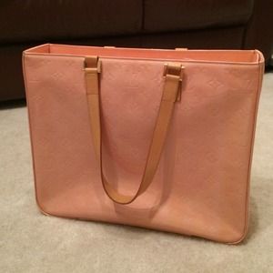 Louis Vuitton Columbus Vernis marshmallow pink bag