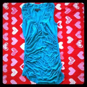 🍀 CUTE ROUSHING SLEEVELESS TOP🍀