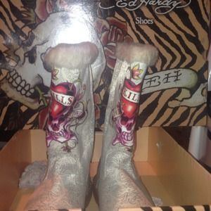 AUTHENTIC ED HARDY BOOTs 👢✅