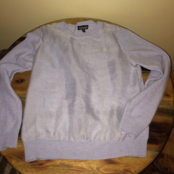 TopShop powder blue angora blend sweater