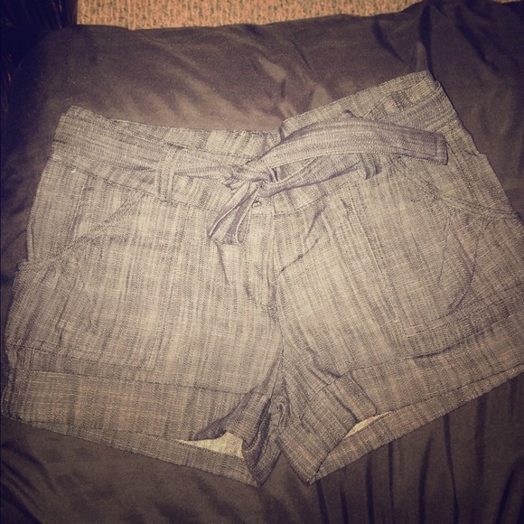 Denim shorts Grey/Black