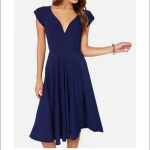 Classic navy dress